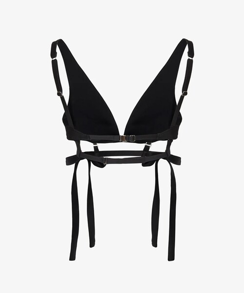STUDIOUS（ステュディオス）の「【POOLDE/プールデ】Bow Bra Top/ブラトップス（その他トップス・レディース・ブラック/ベージュ・S/M）」の4枚目の写真