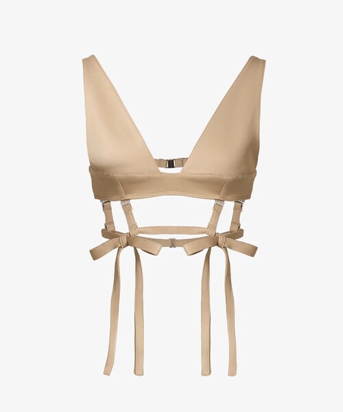 STUDIOUS（ステュディオス）の「【POOLDE/プールデ】Bow Bra Top/ブラトップス（その他トップス・レディース・ブラック/ベージュ・S/M）」の8枚目の写真