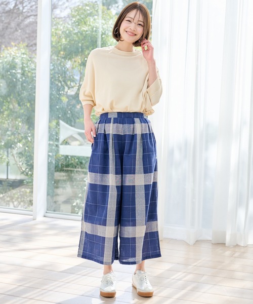 Arnold Palmer（アーノルドパーマー）の「ビックチェック フレア パンツ（その他パンツ・レディース・ブラック/ライトベージュ/ネイビー・L/M/S）」の15枚目の写真