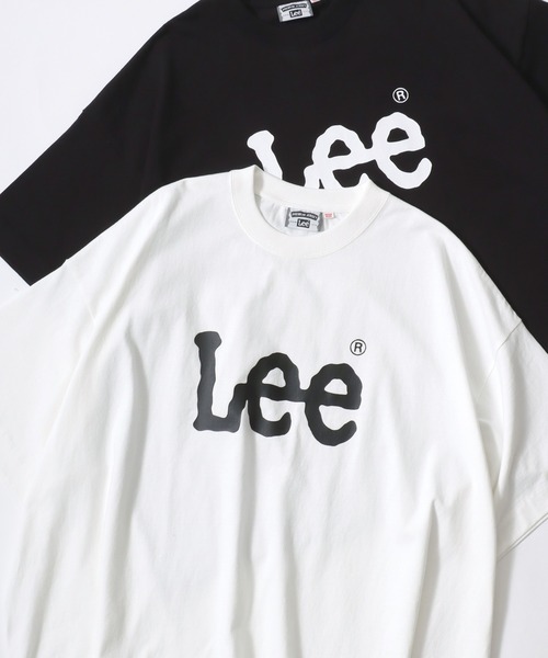 Lee(リー)の「Lee/リー SUPERSIZED LEE LOGO SS TEE/オーバーサイズ ビッグロゴ プリント 半袖Tシャツ/フリーサイズ/レディース メンズ(Tシャツ/カットソー・レディース・ホワイト/ブラック・FREE)」の1枚目の写真