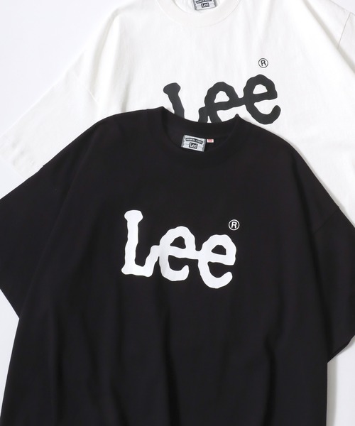 Lee(リー)の「Lee/リー SUPERSIZED LEE LOGO SS TEE/オーバーサイズ ビッグロゴ プリント 半袖Tシャツ/フリーサイズ/レディース メンズ(Tシャツ/カットソー・レディース・ホワイト/ブラック・FREE)」の2枚目の写真