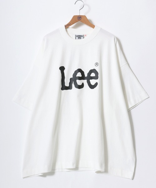 Lee(リー)の「Lee/リー SUPERSIZED LEE LOGO SS TEE/オーバーサイズ ビッグロゴ プリント 半袖Tシャツ/フリーサイズ/レディース メンズ(Tシャツ/カットソー・レディース・ホワイト/ブラック・FREE)」の9枚目の写真
