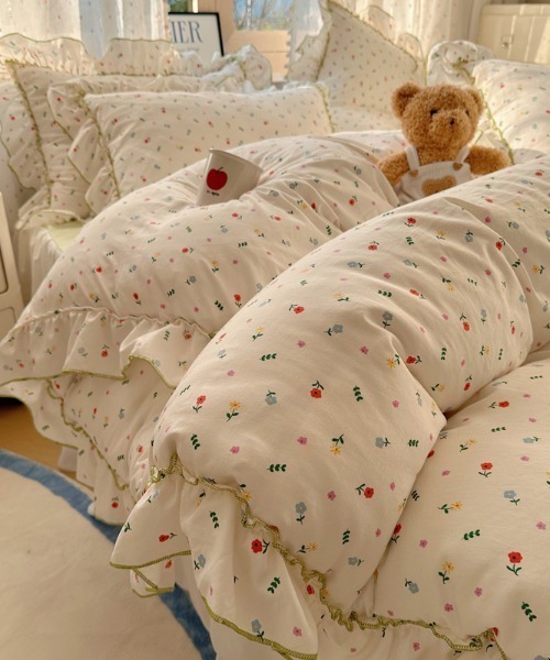 ピンクの花柄刺繍ベッドカバーセット 楽天市場】布団カバー 花