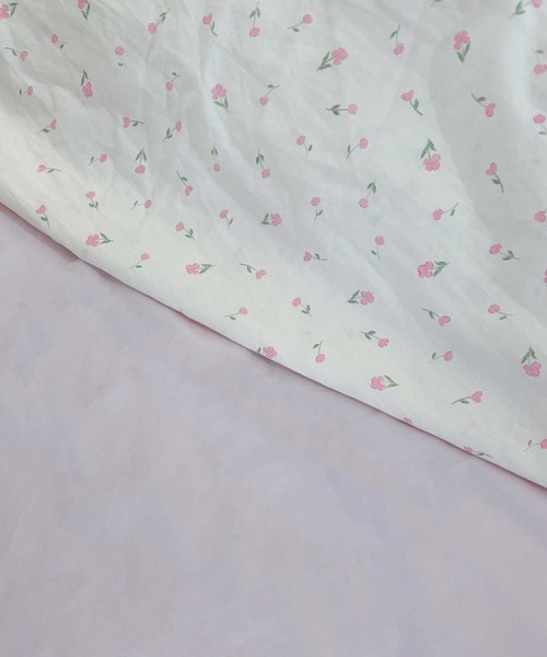 SHEPP(シープ)の「花柄リボンパイピングフリルベッドカバー4点セット(寝具・レディース・ブラック/ピンク/グリーン/イエロー/グリーン系その他/パープル/ピンク系その他/アイボリー/レッド・F)」の19枚目の写真