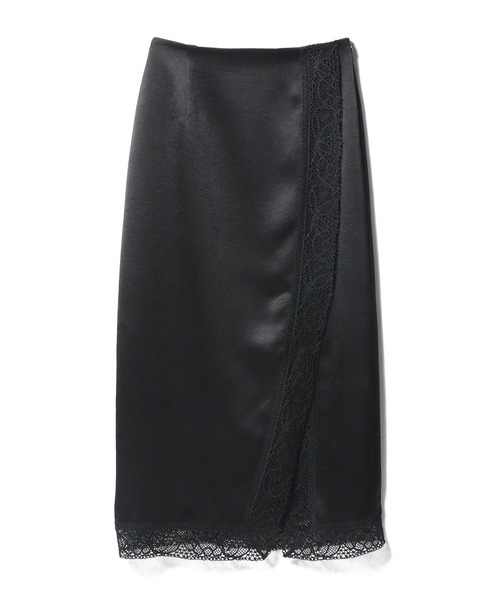 ESTNATION（エストネーション）の「ESTNATION / スリットタイトスカート（スカート・レディース・ブラック/オフホワイト・36/38）」の2枚目の写真