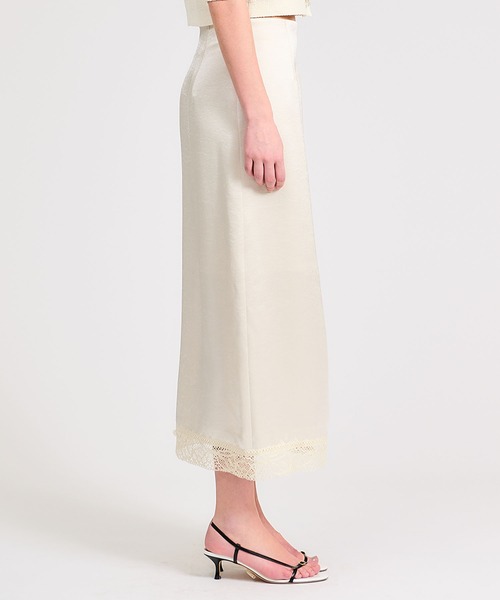 ESTNATION（エストネーション）の「ESTNATION / スリットタイトスカート（スカート・レディース・ブラック/オフホワイト・36/38）」の7枚目の写真