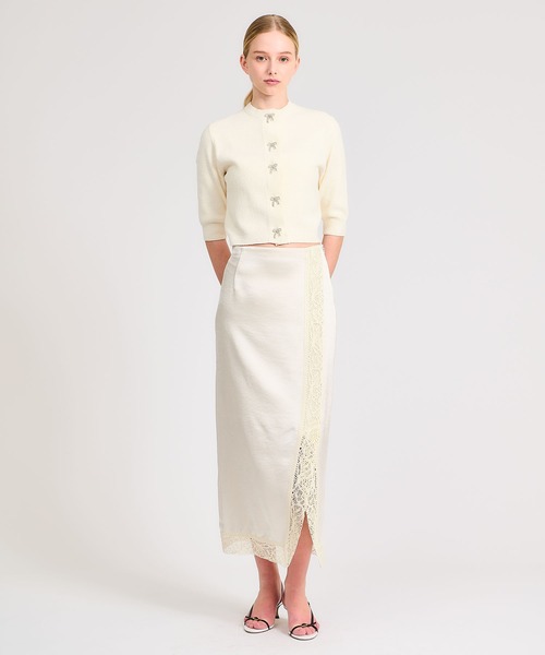 ESTNATION（エストネーション）の「ESTNATION / スリットタイトスカート（スカート・レディース・ブラック/オフホワイト・36/38）」の9枚目の写真