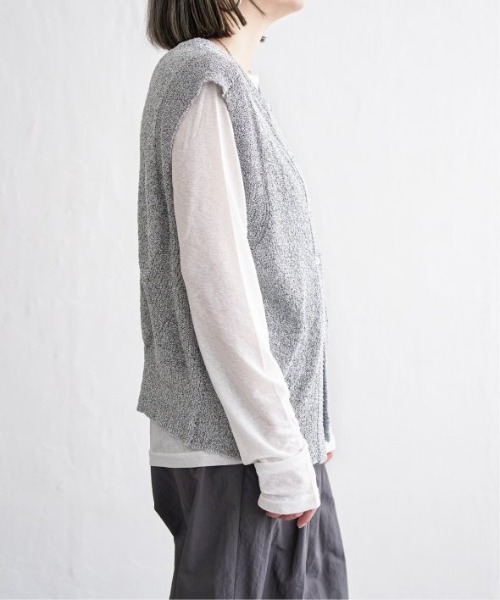 LBC（エルビーシー）の「ミニブークレ2WAYベスト（ベスト・レディース・チャコールグレー/ブルー/オレンジ/コーラル・M）」の15枚目の写真