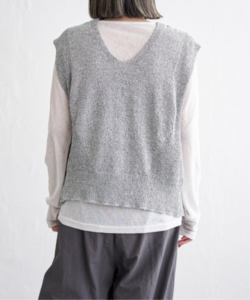 LBC（エルビーシー）の「ミニブークレ2WAYベスト（ベスト・レディース・チャコールグレー/ブルー/オレンジ/コーラル・M）」の16枚目の写真