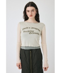 MOUSSY（マウジー）の「SHEER LAYERED ロングスリーブTシャツ（Tシャツ/カットソー）」