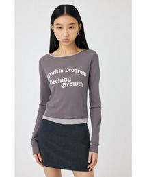 SHEER LAYERED ロングスリーブTシャツ