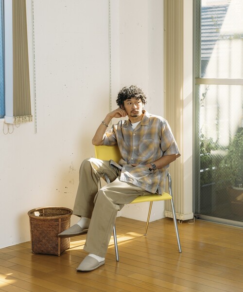 PENDLETON（ペンドルトン）の「PENDLETON/ペンドルトン 別注 ダブルガーゼ ショートスリーブ チェックシャツ（シャツ/ブラウス・メンズ・ブルー/イエロー・MEDIUM/LARGE）」の7枚目の写真