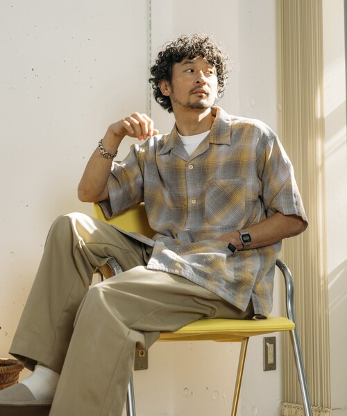 PENDLETON（ペンドルトン）の「PENDLETON/ペンドルトン 別注 ダブルガーゼ ショートスリーブ チェックシャツ（シャツ/ブラウス・メンズ・ブルー/イエロー・MEDIUM/LARGE）」の10枚目の写真