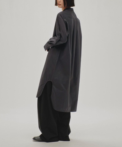 TODAYFUL（トゥデイフル）の「TODAYFUL Standcollar Shirts Dress 12510311（シャツワンピース・レディース・インディゴブルー/ホワイト・36/38）」の2枚目の写真