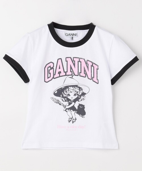 GANNI/ガニー Basic Jersey Witch Small T / T4156 / ショート