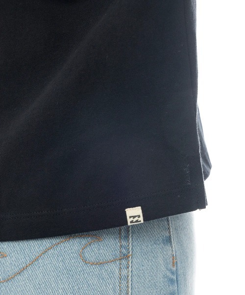 BILLABONG(ビラボン)の「BILLABONG レディース FLAG LOGO LOOSE CROPPED TEE Tシャツ 【2025年春夏モデル】/ビラボンロゴバックプリントクルーネック半袖Tシャツ(Tシャツ/カットソー・レディース・ホワイト/パープル系その他/グリーン系その他/ブラック・MEDIUM)」の17枚目の写真