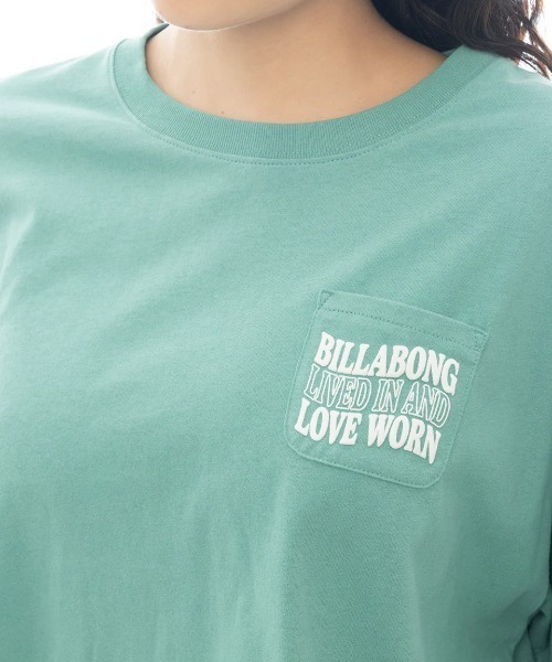 BILLABONG(ビラボン)の「BILLABONG レディース FLAG LOGO LOOSE CROPPED TEE Tシャツ 【2025年春夏モデル】/ビラボンロゴバックプリントクルーネック半袖Tシャツ(Tシャツ/カットソー・レディース・ホワイト/パープル系その他/グリーン系その他/ブラック・MEDIUM)」の19枚目の写真