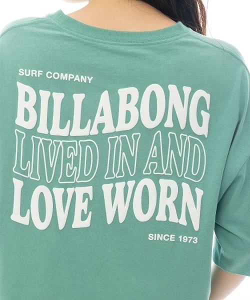 BILLABONG(ビラボン)の「BILLABONG レディース FLAG LOGO LOOSE CROPPED TEE Tシャツ 【2025年春夏モデル】/ビラボンロゴバックプリントクルーネック半袖Tシャツ(Tシャツ/カットソー・レディース・ホワイト/パープル系その他/グリーン系その他/ブラック・MEDIUM)」の20枚目の写真