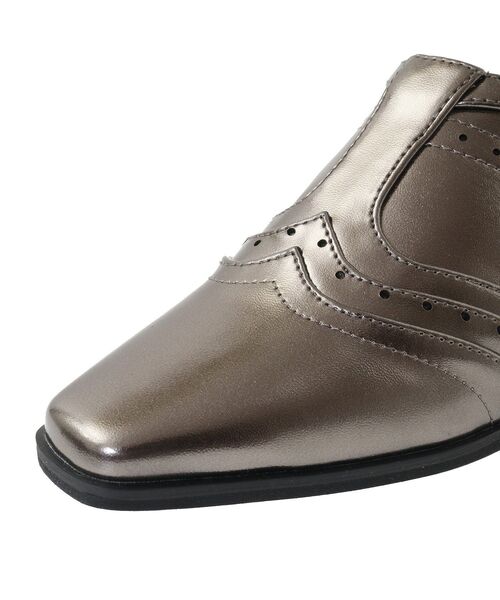 Green Parks(グリーンパークス)の「・richblue ウエスタンウェッジミュール(パンプス・レディース・シルバー/ブラック・L/S/M/LL)」の9枚目の写真