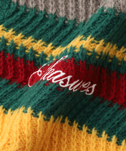 PLEASURES（プレジャー）の「【PLEASURES / プレジャーズ】 Cooper Polo sweater P25SP01 2（ニット/セーター・メンズ・グリーン・MEDIUM/LARGE）」の3枚目の写真