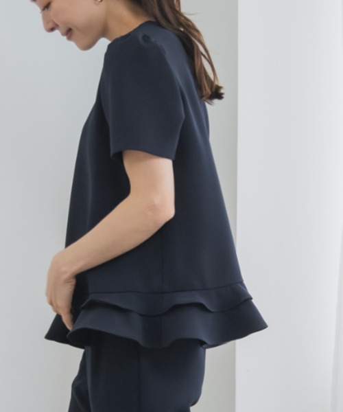 Sono(ソーノ)の「【SONO/ソーノ】【SONO NAVY/ソーノネイビー】ミニティアードレディブラウス(シャツ/ブラウス・レディース・ブラック/ネイビー/ホワイト・F)」の20枚目の写真