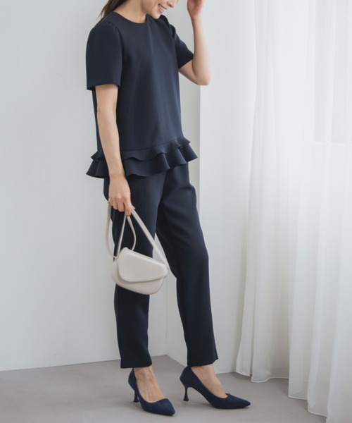 Sono(ソーノ)の「【SONO/ソーノ】【SONO NAVY/ソーノネイビー】ミニティアードレディブラウス(シャツ/ブラウス・レディース・ブラック/ネイビー/ホワイト・F)」の18枚目の写真