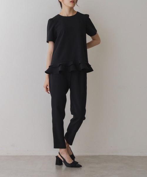 Sono(ソーノ)の「【SONO/ソーノ】【SONO NAVY/ソーノネイビー】ミニティアードレディブラウス(シャツ/ブラウス・レディース・ブラック/ネイビー/ホワイト・F)」の6枚目の写真