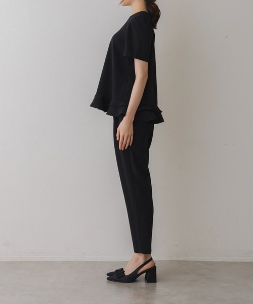 Sono(ソーノ)の「【SONO/ソーノ】【SONO NAVY/ソーノネイビー】ミニティアードレディブラウス(シャツ/ブラウス・レディース・ブラック/ネイビー/ホワイト・F)」の8枚目の写真