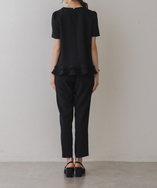 Sono(ソーノ)の「【SONO/ソーノ】【SONO NAVY/ソーノネイビー】ミニティアードレディブラウス(シャツ/ブラウス・レディース・ブラック/ネイビー/ホワイト・F)」の9枚目の写真