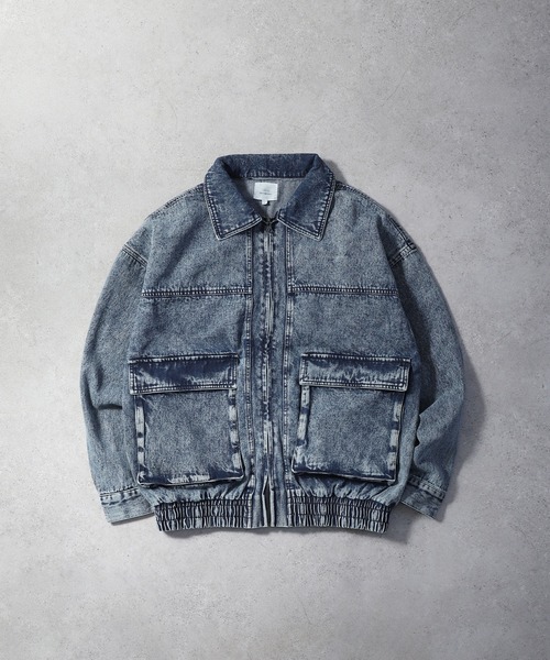 ZIP FIVE】デニム ケミカル カバーオール / デニムジャケット（デニム