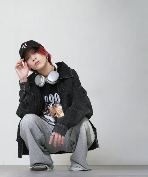 ZIP FIVE(ジップファイブ)の「【ZIP FIVE】デニム ケミカル カバーオール / デニムジャケット(デニムジャケット・メンズ・ブラック/インディゴブルー・LARGE/MEDIUM)」の5枚目の写真