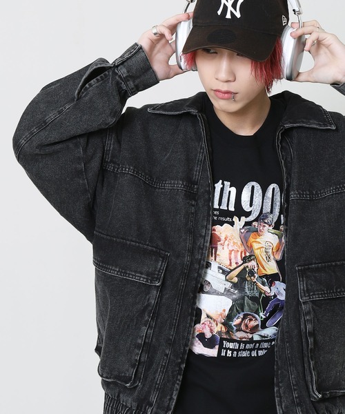 ZIP FIVE】デニム ケミカル カバーオール / デニムジャケット（デニム