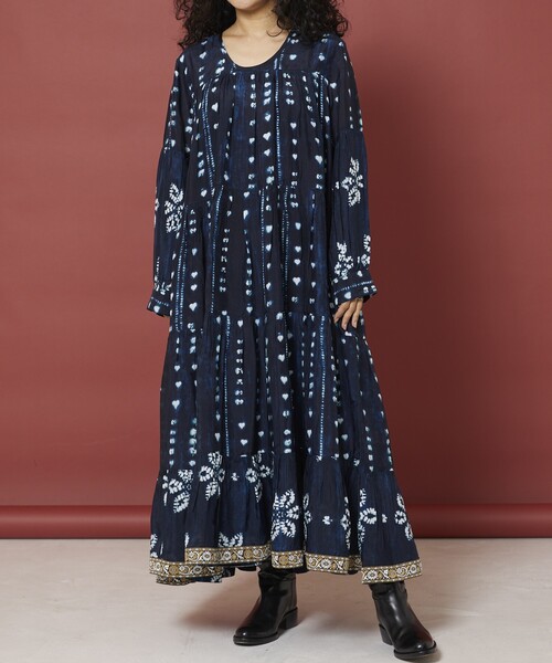 Freada（フリーダ）の「Freada/フリーダ シボリ プリント ティアード