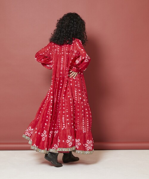 セール】Freada/フリーダ シボリ プリント ティアード