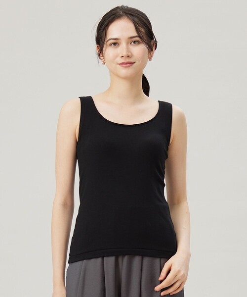 自由区(ジユウク)の「カップイン タンクトップ(タンクトップ・レディース・ブラック系/アイボリー系・MEDIUM/LARGE)」の2枚目の写真