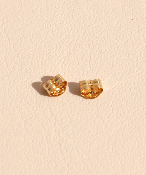 K18 UJ 両耳ピアス キャッチK14 ピアス 予備キャッチ K18 K14 YG WG PG シリコン付き Wロック