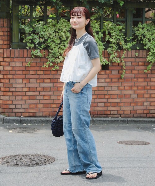 B:MING by BEAMS（ビーミングバイビームス）の「インド 総刺繍 キャミソール（キャミソール・レディース・オフホワイト/スミクロ・ONE SIZE）」の18枚目の写真