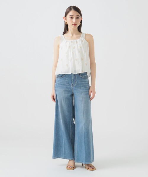 B:MING by BEAMS（ビーミングバイビームス）の「インド 総刺繍 キャミソール（キャミソール・レディース・オフホワイト/スミクロ・ONE SIZE）」の20枚目の写真