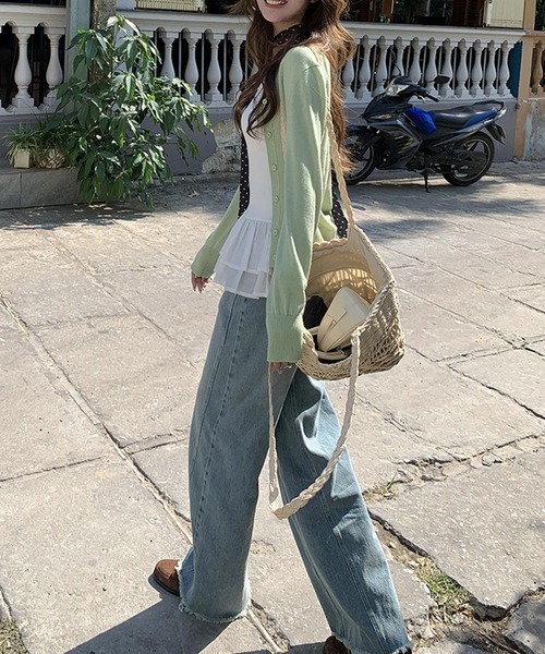 HALEY PESCA(ヘーリーペスカ)の「HALEY PESCA/レイヤードフリルキャミソール(キャミソール・レディース・ホワイト・LARGE/MEDIUM/SMALL)」の5枚目の写真