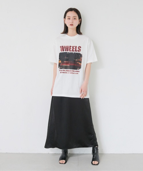 UNIT CHEST（ユニットチェスト）の「【UNIT CHEST】unique unisex T-shirt　VTFAコラボT ”Driver of life” by RIRIKA TOGUCHI（Tシャツ/カットソー・レディース・ホワイト/ブラック・L/M/S）」の14枚目の写真