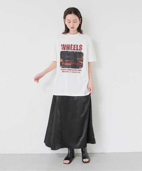 UNIT CHEST（ユニットチェスト）の「【UNIT CHEST】unique unisex T-shirt　VTFAコラボT ”Driver of life” by RIRIKA TOGUCHI（Tシャツ/カットソー・レディース・ホワイト/ブラック・L/M/S）」の16枚目の写真