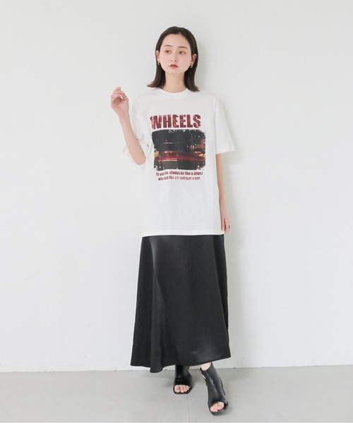 UNIT CHEST（ユニットチェスト）の「【UNIT CHEST】unique unisex T-shirt　VTFAコラボT ”Driver of life” by RIRIKA TOGUCHI（Tシャツ/カットソー・レディース・ホワイト/ブラック・L/M/S）」の17枚目の写真