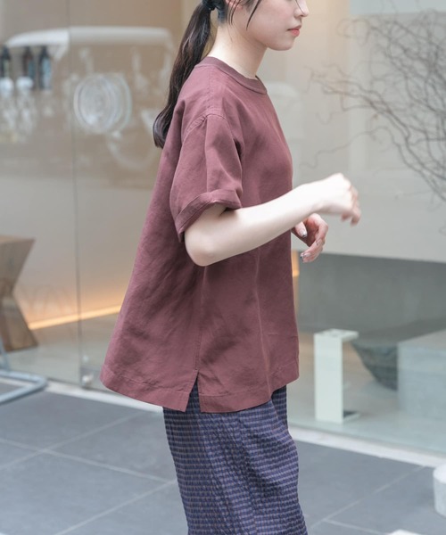 FORK&SPOON（フォークアンドスプーン）の「FORK&SPOON　プルオーバーブラウス（Tシャツ/カットソー・レディース・ミント/オレンジ系その他/チャコールグレー/オフホワイト/ブラウン・1）」の10枚目の写真