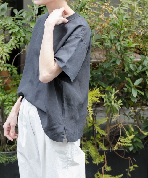 FORK&SPOON（フォークアンドスプーン）の「FORK&SPOON　プルオーバーブラウス（Tシャツ/カットソー・レディース・ミント/オレンジ系その他/チャコールグレー/オフホワイト/ブラウン・1）」の20枚目の写真