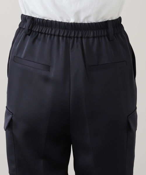 La TOTALITE（ラトータリテ）の「【洗える】サテンワークパンツ（スラックス・レディース・ホワイト/ネイビー/ピンク・36/38）」の13枚目の写真