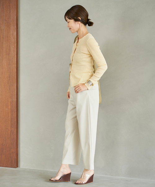 美品✴︎Plage✴︎shawl collar カーディガン セール】whisper rib sheer カーディガン（カーディガン/ボレロ
