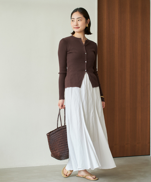 美品✴︎Plage✴︎shawl collar カーディガン セール】whisper rib sheer カーディガン（カーディガン/ボレロ