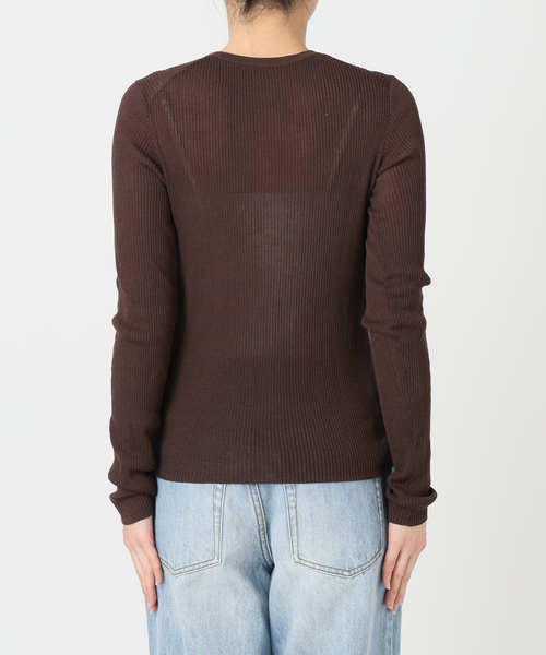 美品✴︎Plage✴︎shawl collar カーディガン セール】whisper rib sheer カーディガン（カーディガン/ボレロ