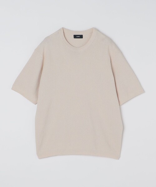 SHIPS(シップス)の「SHIPS:〈手洗い可能〉リネン バスケット ニット Tシャツ(ニット/セーター・メンズ・ライトブルー/ネイビー/クリーム/ナチュラル・SMALL/MEDIUM/LARGE/X-LARGE)」の19枚目の写真