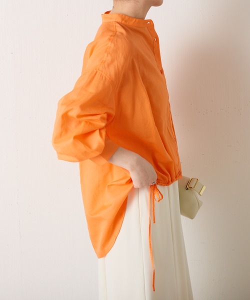 セール】裾ドロストラミーシャツ/WEB限定カラー展開（シャツ